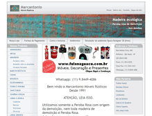 Tablet Screenshot of moveisrusticos.com.br